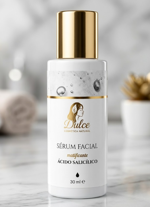 Sérum Facial Matificante: Ácido Salicílico y Niacinamida (Poros Dilatados)