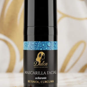 Mascarilla Facial Aclarante Nocturna: Retinol y Cúrcuma (Efecto Radiante)
