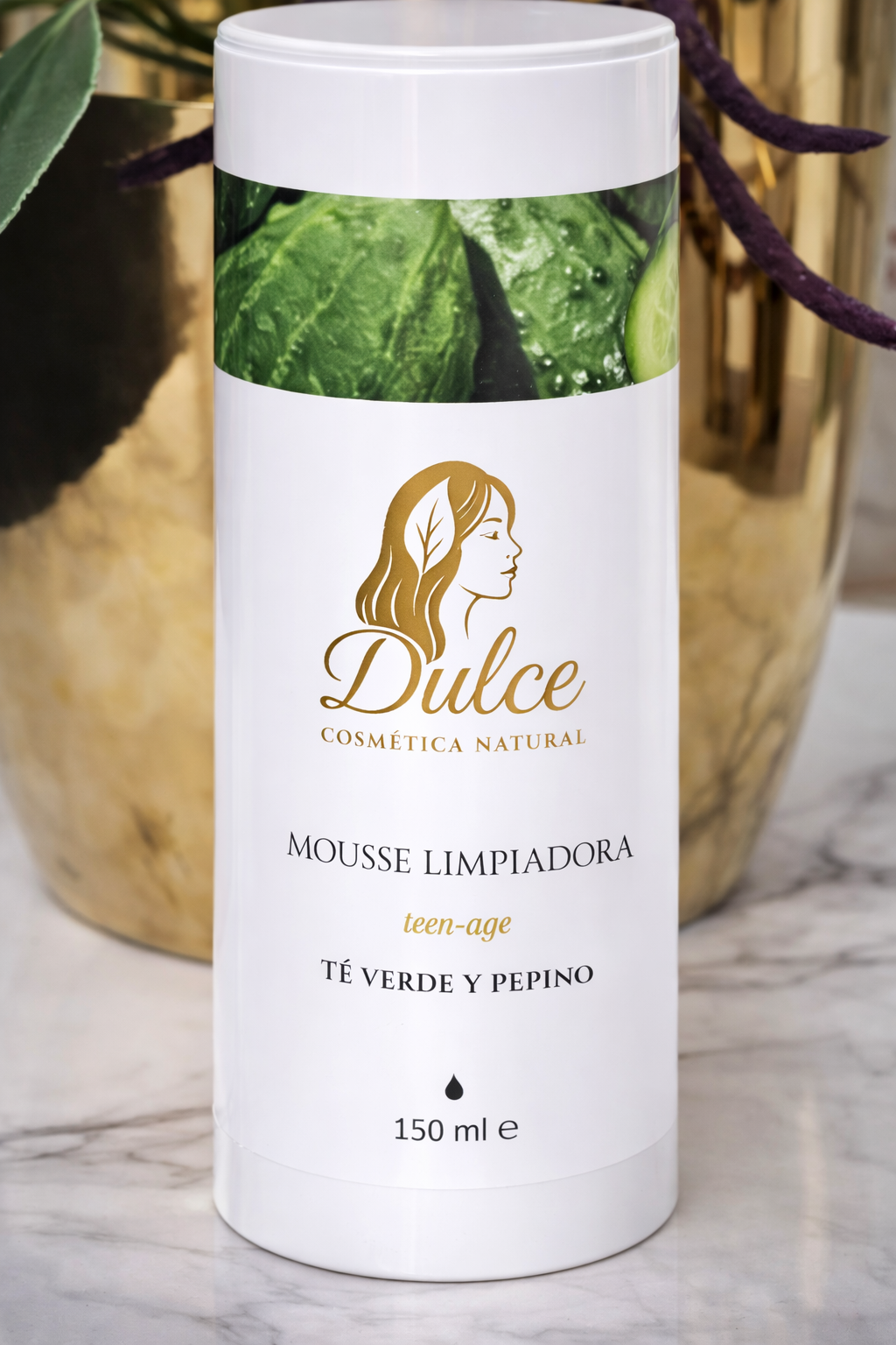 Mousse Limpiadora «Teen-Age»: Té Verde, Pepino y Aloe Vera